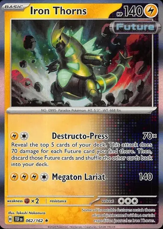 Iron Thorns [Reverse Holo] - Pokemon Temporal Forces #62