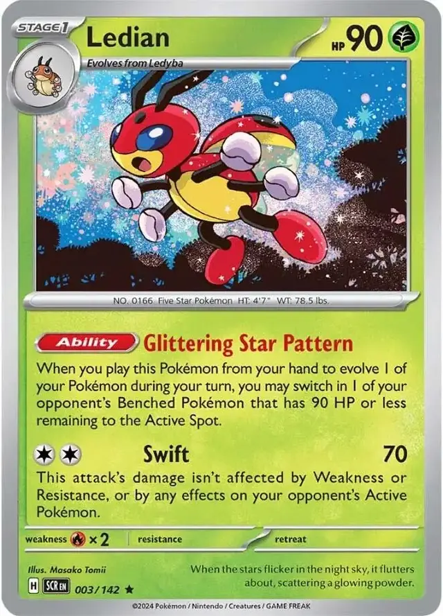Ledian [Holo] - Pokemon Stellar Crown #3