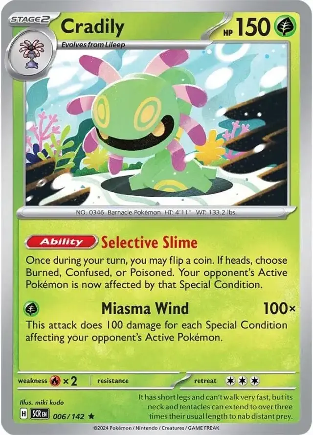 Cradily - Pokemon Stellar Crown #6