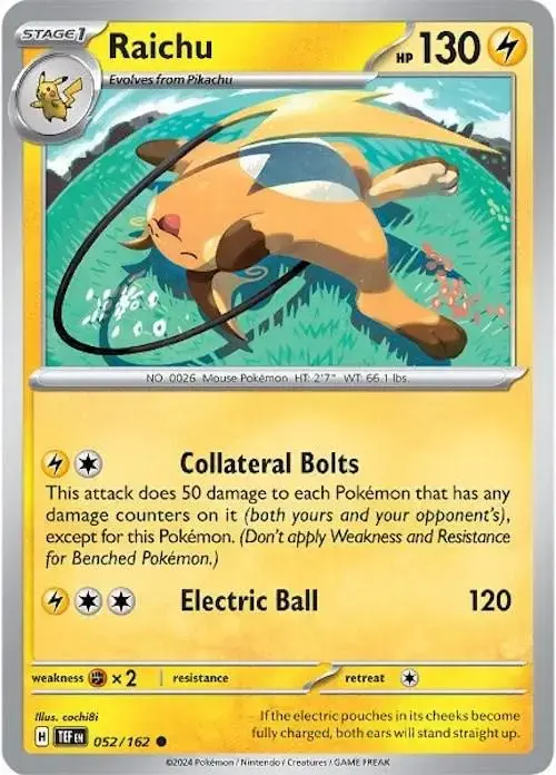 Raichu - Pokemon Temporal Forces #52