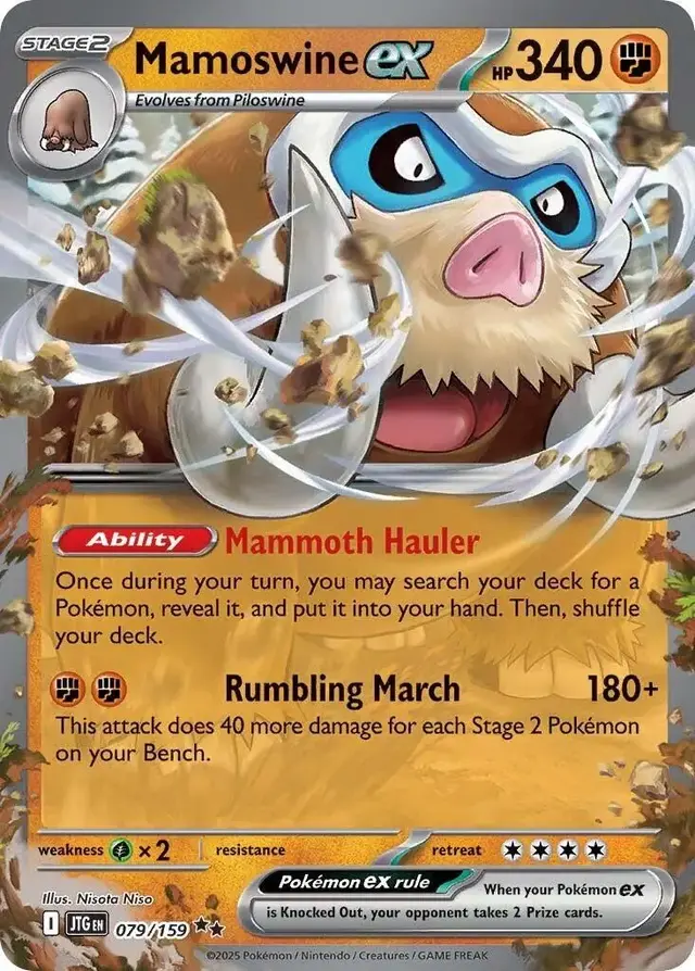 Mamoswine ex - Pokemon Journey Together #79