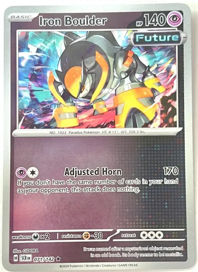 Iron Boulder [Reverse Holo] - Pokemon Stellar Crown #71