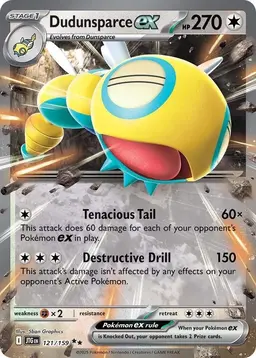 Dudunsparce ex 121 - Pokemon Journey Together