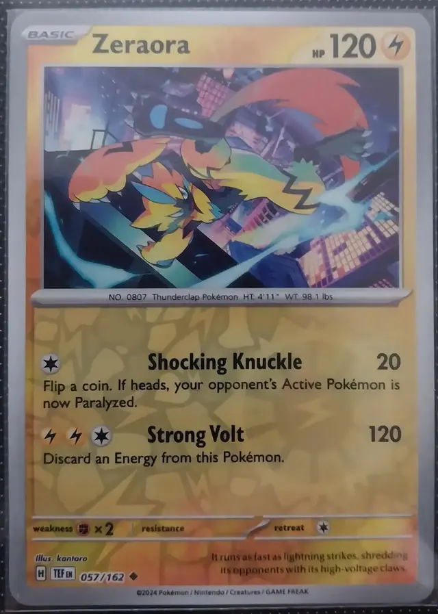 Zeraora [Reverse Holo] - Pokemon Temporal Forces #57