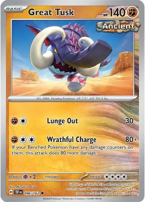 Great Tusk - Pokemon Temporal Forces #96