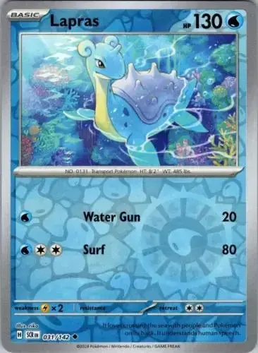Lapras [Reverse Holo] - Pokemon Stellar Crown #31