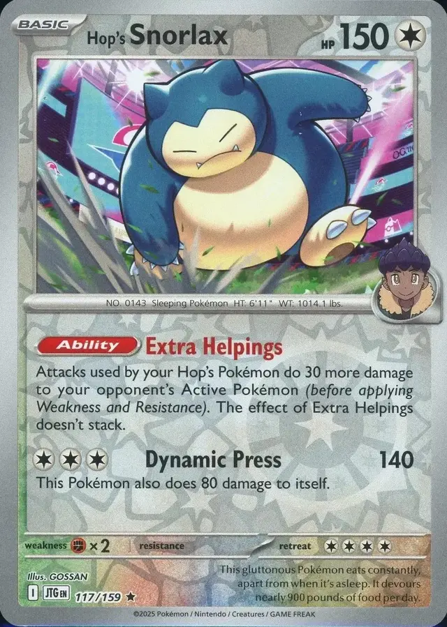 Hop's Snorlax [Reverse Holo]