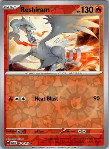 Reshiram [Reverse Holo] - Pokemon Stellar Crown #22