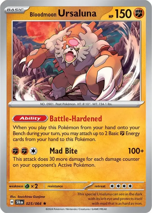 Bloodmoon Ursaluna - Pokemon Shrouded Fable #25