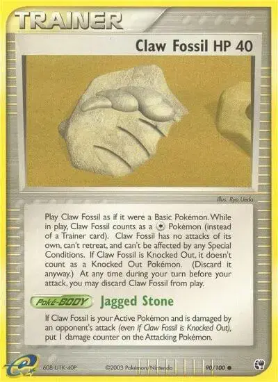 Claw Fossil - Pokemon Sandstorm #90