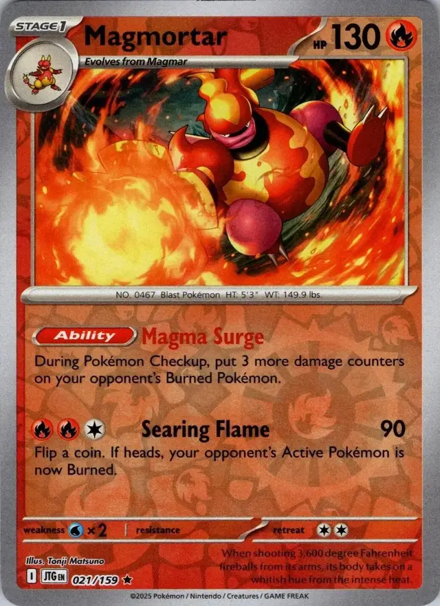 Magmortar [Reverse Holo] - Pokemon Journey Together #21