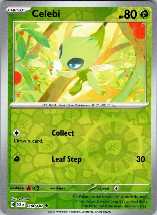 Celebi [Reverse Holo] - Pokemon Stellar Crown #4