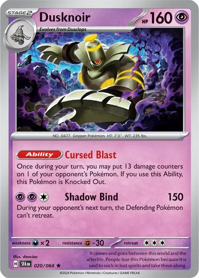 Dusknoir - Pokemon Shrouded Fable #20