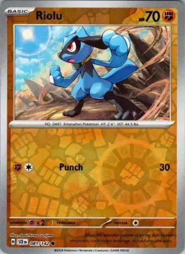 Riolu [Reverse Holo] - Pokemon Stellar Crown #81
