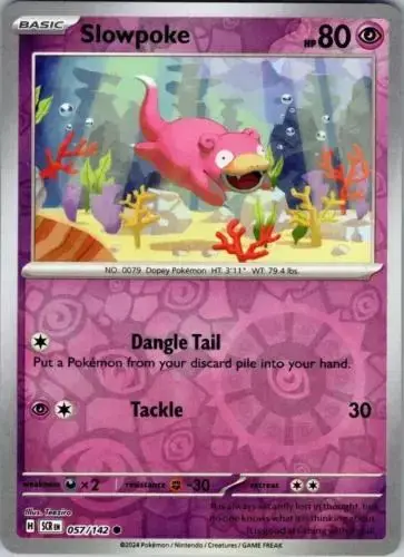 Slowpoke [Reverse Holo] - Pokemon Stellar Crown #57