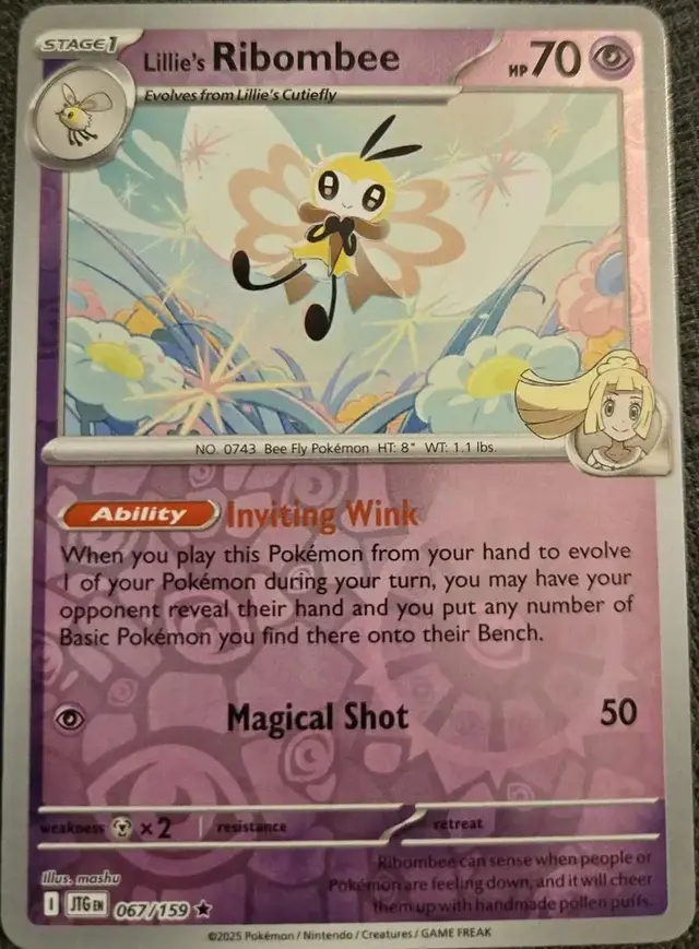 Lillie's Ribombee [Reverse Holo] - Pokemon Journey Together #67