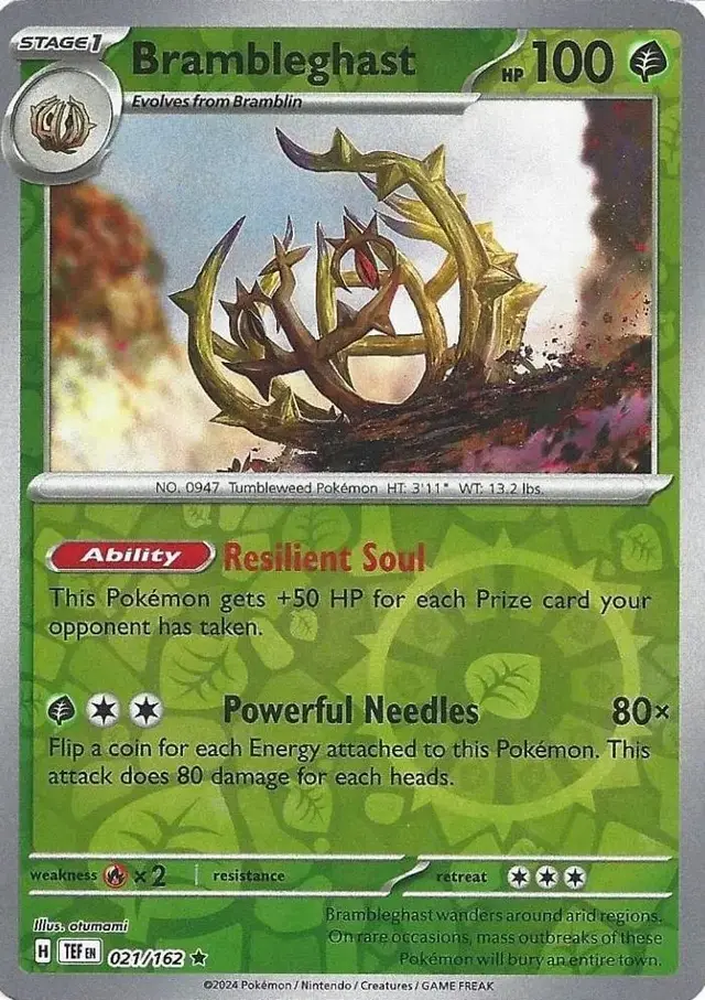 Brambleghast [Reverse Holo] - Pokemon Temporal Forces #21