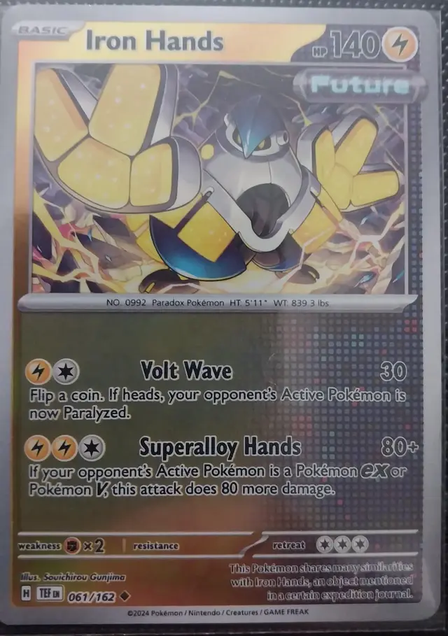 Iron Hands [Reverse Holo] - Pokemon Temporal Forces #61