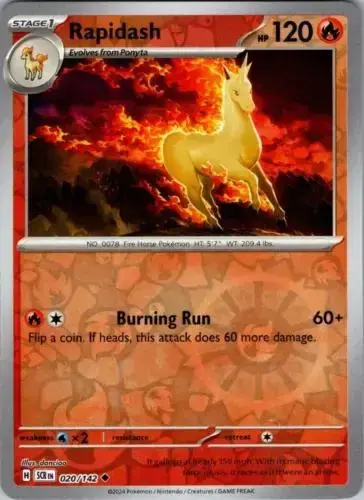 Rapidash [Reverse Holo] - Pokemon Stellar Crown #20