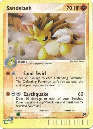 Sandslash [Reverse Holo] - Pokemon Sandstorm #21
