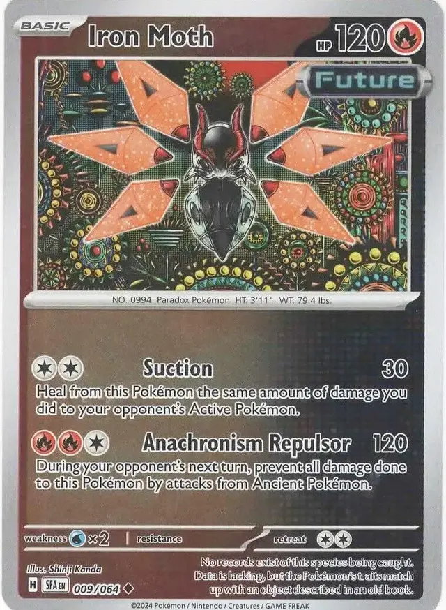 Iron Moth [Reverse Holo] - Pokemon Shrouded Fable #9