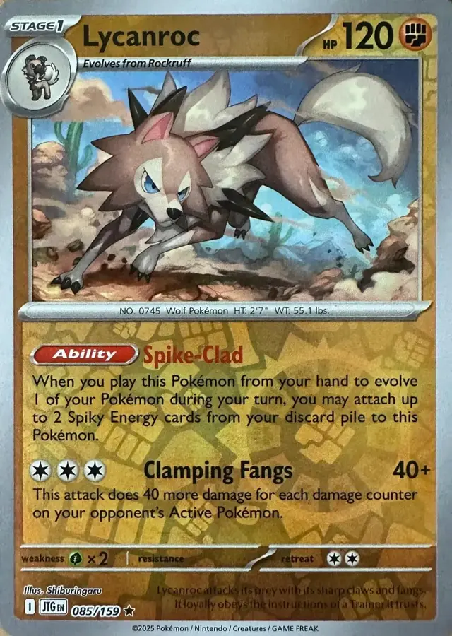 Lycanroc [Reverse Holo] - Pokemon Journey Together #85