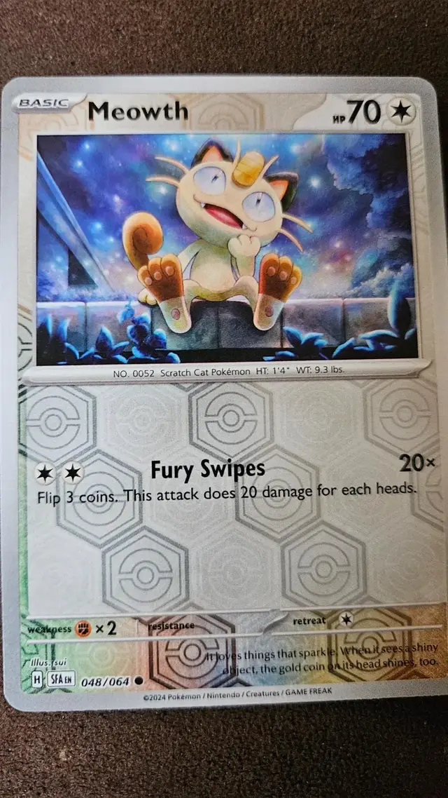 Meowth [Reverse Holo] - Pokemon Shrouded Fable #48