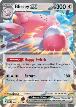 Blissey ex 134 - Pokemon Twilight Masquerade