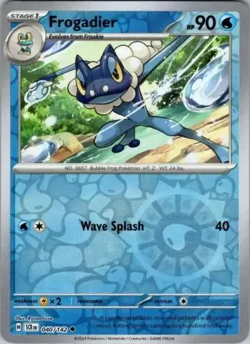 Frogadier [Reverse Holo] - Pokemon Stellar Crown #40