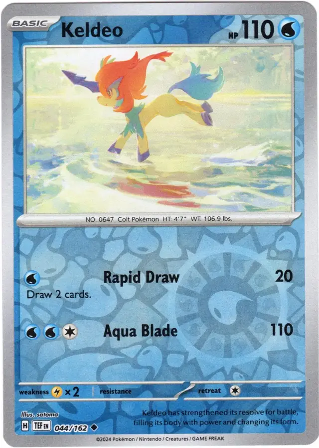 Keldeo [Reverse Holo] - Pokemon Temporal Forces #44