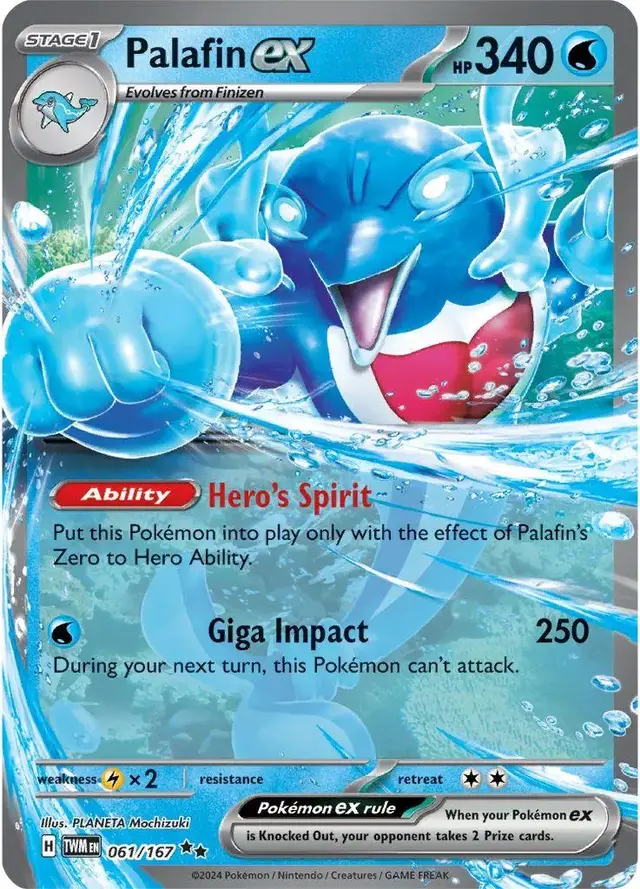 Palafin ex - Pokemon Twilight Masquerade #61