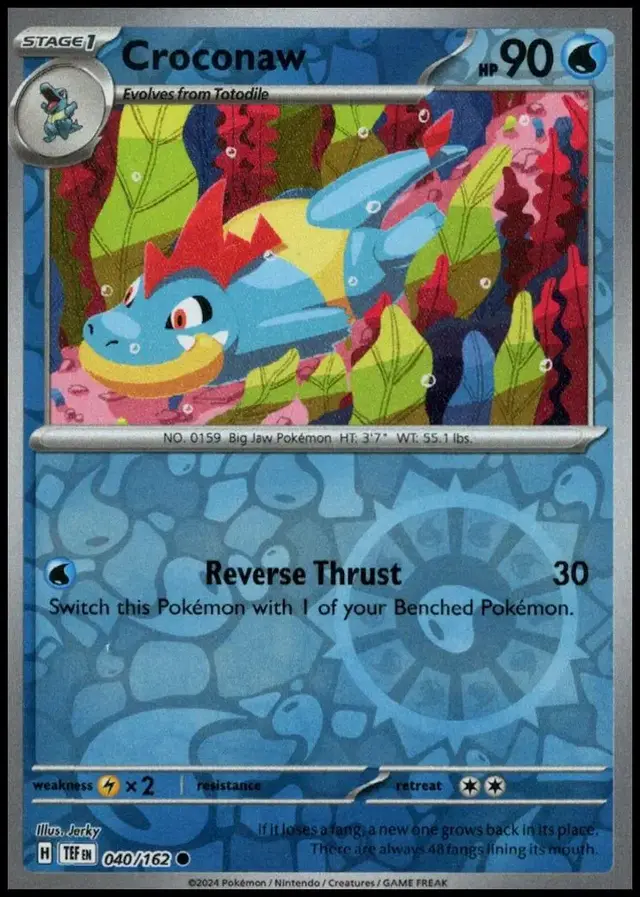 Croconaw [Reverse Holo] - Pokemon Temporal Forces #40