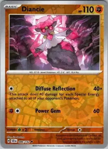 Diancie [Reverse Holo] - Pokemon Stellar Crown #86