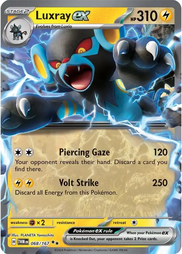 Luxray ex - Pokemon Twilight Masquerade #68