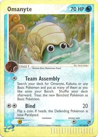 Omanyte [Reverse Holo] - Pokemon Sandstorm #70