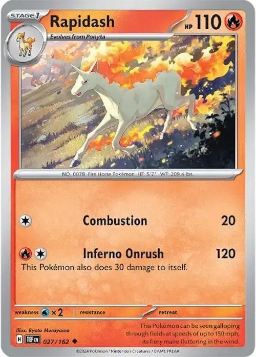 Rapidash - Pokemon Temporal Forces #27