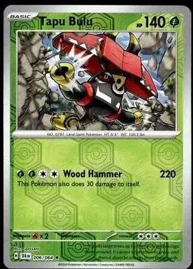 Tapu Bulu [Reverse Holo] - Pokemon Shrouded Fable #6