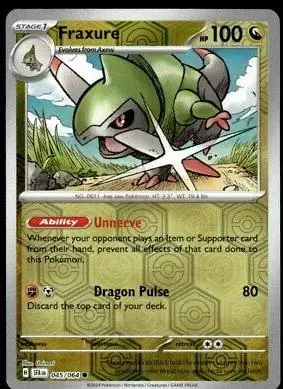 Fraxure [Reverse Holo] - Pokemon Shrouded Fable #45