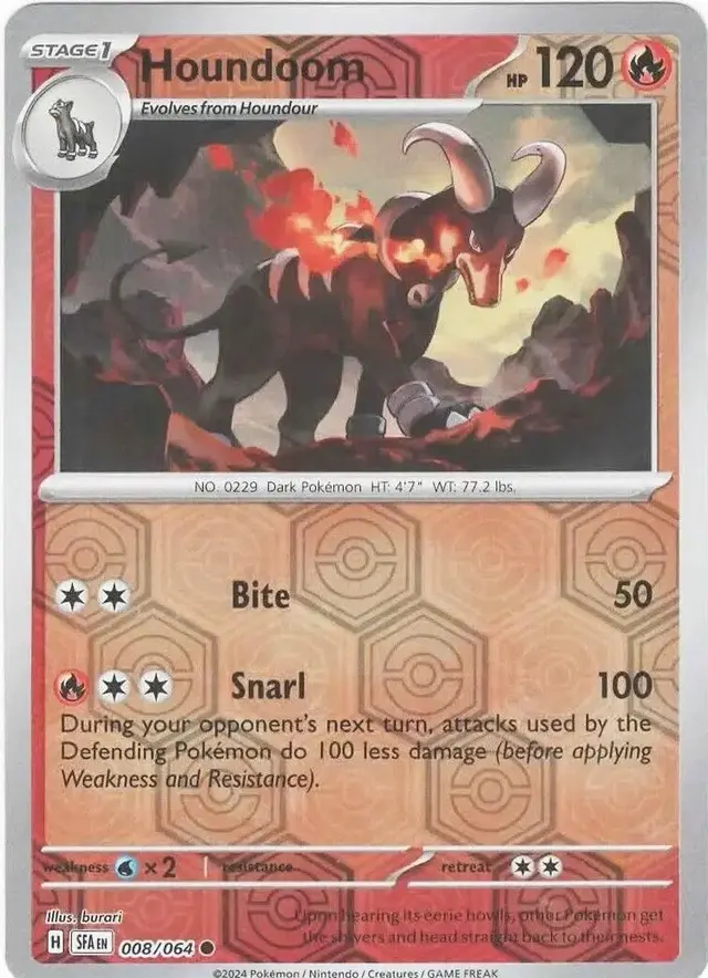 Houndoom [Reverse Holo] - Pokemon Shrouded Fable #8