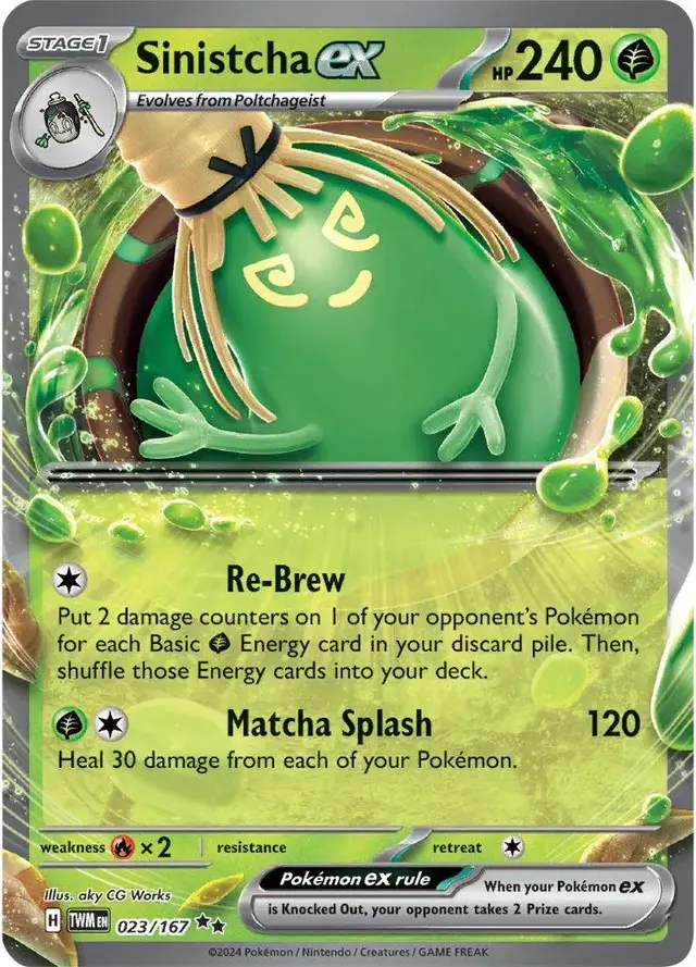 Sinistcha ex - Pokemon Twilight Masquerade #23
