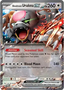 Bloodmoon Ursaluna ex 141 - Pokemon Twilight Masquerade