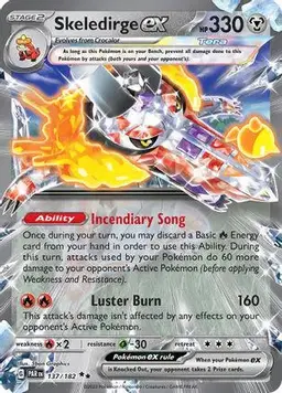 Skeledirge ex [Holo] 137 - Pokemon Paradox Rift
