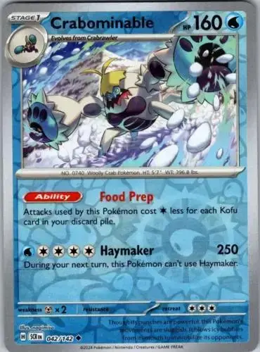 Crabominable [Reverse Holo] - Pokemon Stellar Crown #42