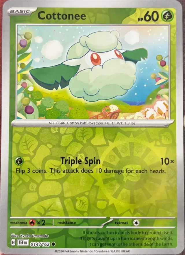 Cottonee [Reverse Holo] - Pokemon Temporal Forces #14