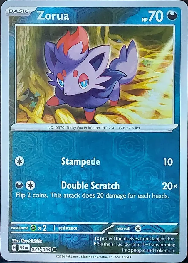 Zorua [Reverse Holo] - Pokemon Shrouded Fable #31