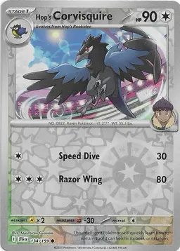 Hop's Corvisquire [Reverse Holo] - Pokemon Journey Together