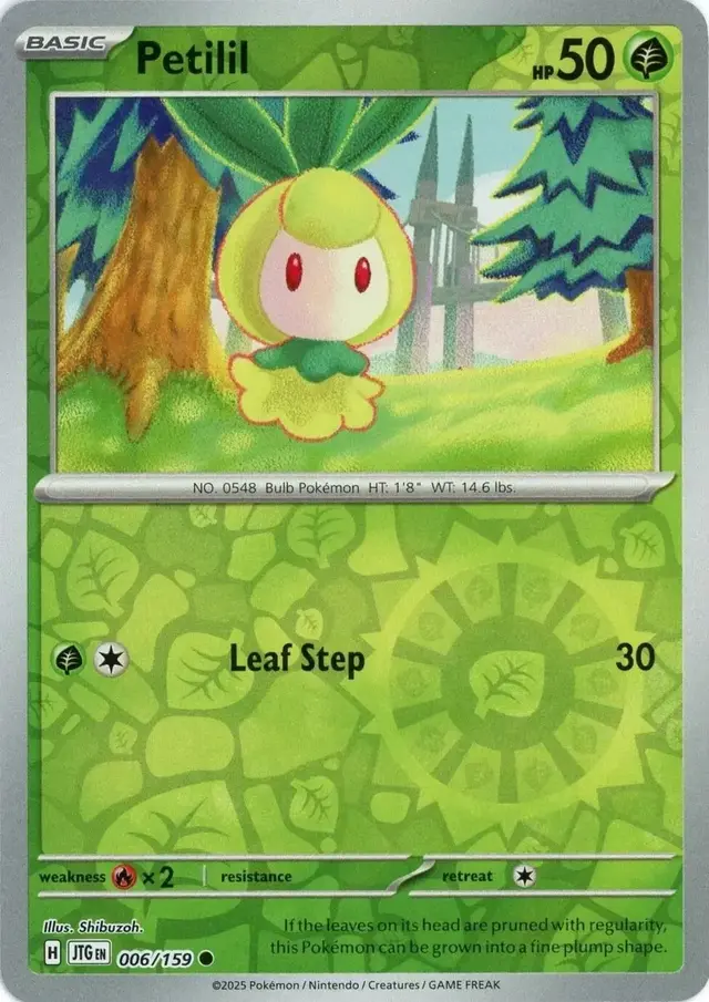 Petilil [Reverse Holo] - Pokemon Journey Together #6