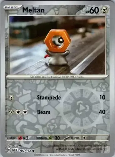 Meltan [Reverse Holo] - Pokemon Stellar Crown #102