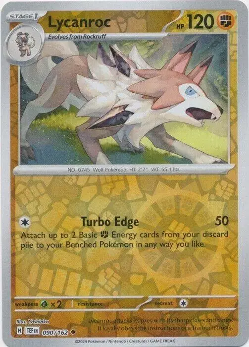 Lycanroc [Reverse Holo] - Pokemon Temporal Forces #90