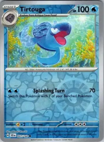Tirtouga [Reverse Holo] - Pokemon Stellar Crown #37
